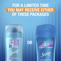 Secret Outlast Clear Gel Antiperspirant Deodorant for Women, Completely Clean, 2.6 oz each, Pack of 2