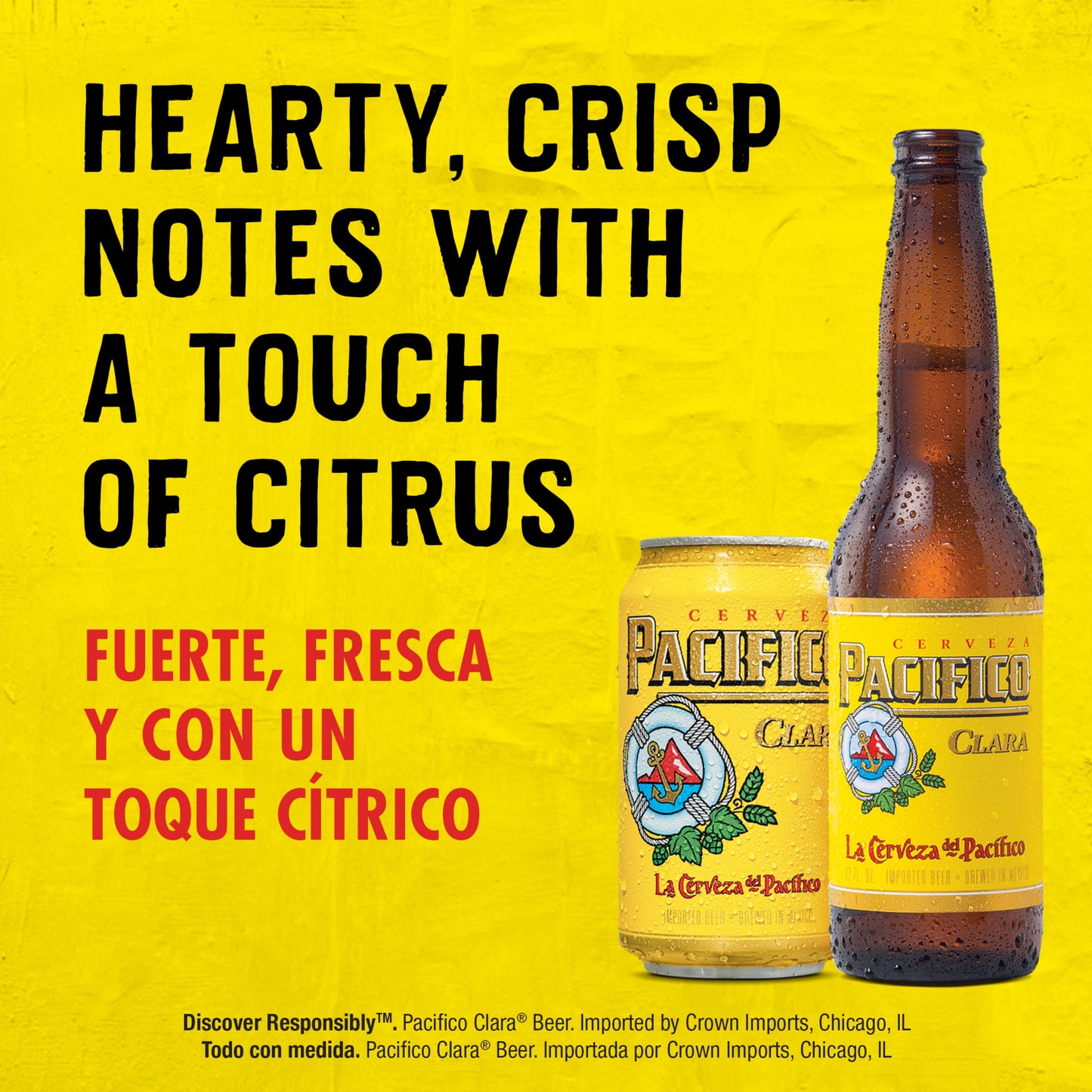 Pacifico Clara Mexican Lager Import Beer, 12 Pack Beer, 12 fl oz Bottles, 4.4% ABV