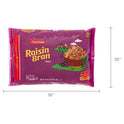 Malt-O-Meal Raisin Bran Cereal, Family Size Breakfast Cereal, 39 oz Resealable Cereal Bag