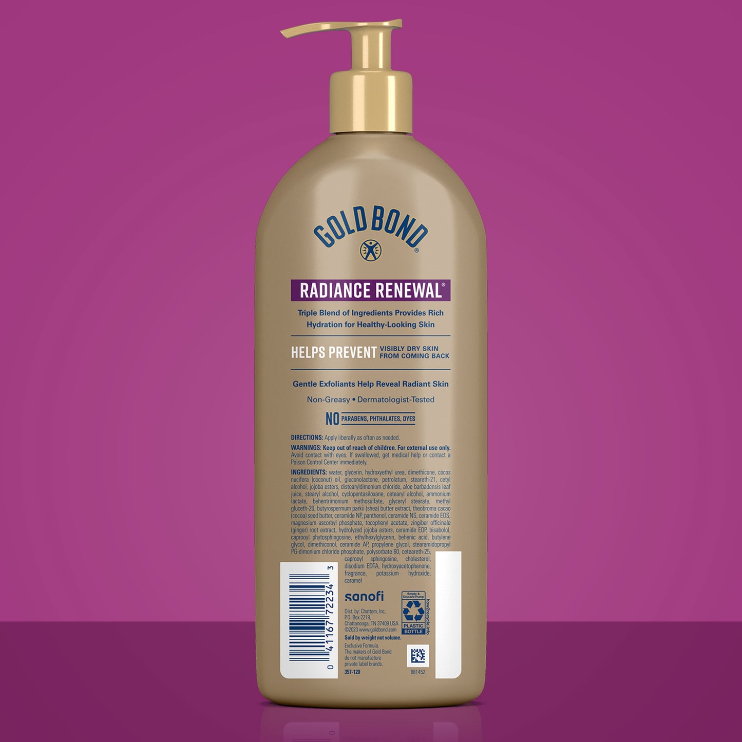 Gold Bond Radiance Renewal Lotion for Visibly Dry Skin, 24 oz.