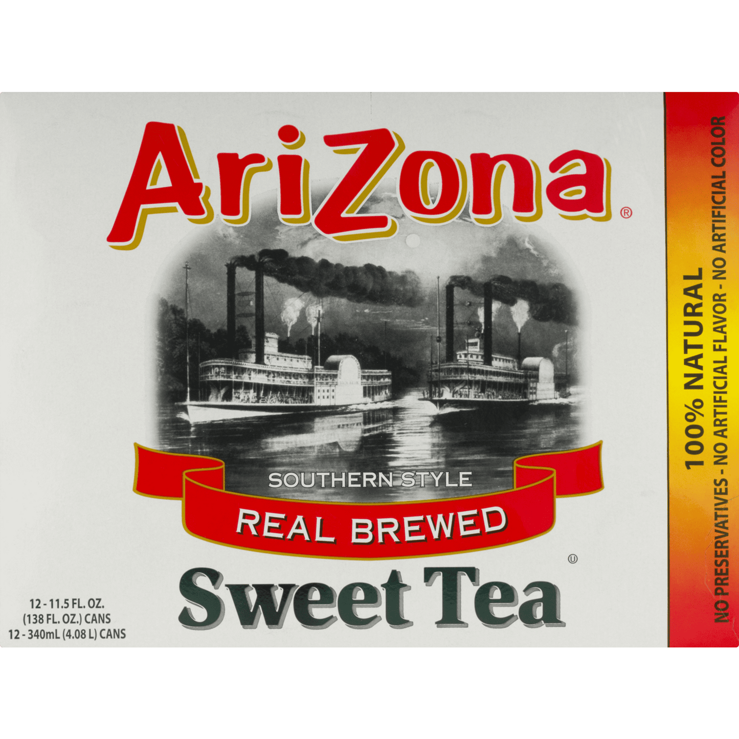 (12 Cans) Arizona Southern Style Real Blend Sweet Tea, 11.5 fl oz