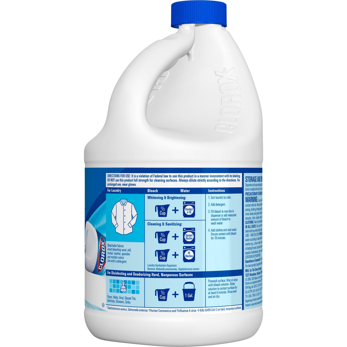 Clorox Splash-Less Liquid Bleach, Regular Scent, 77 fl oz