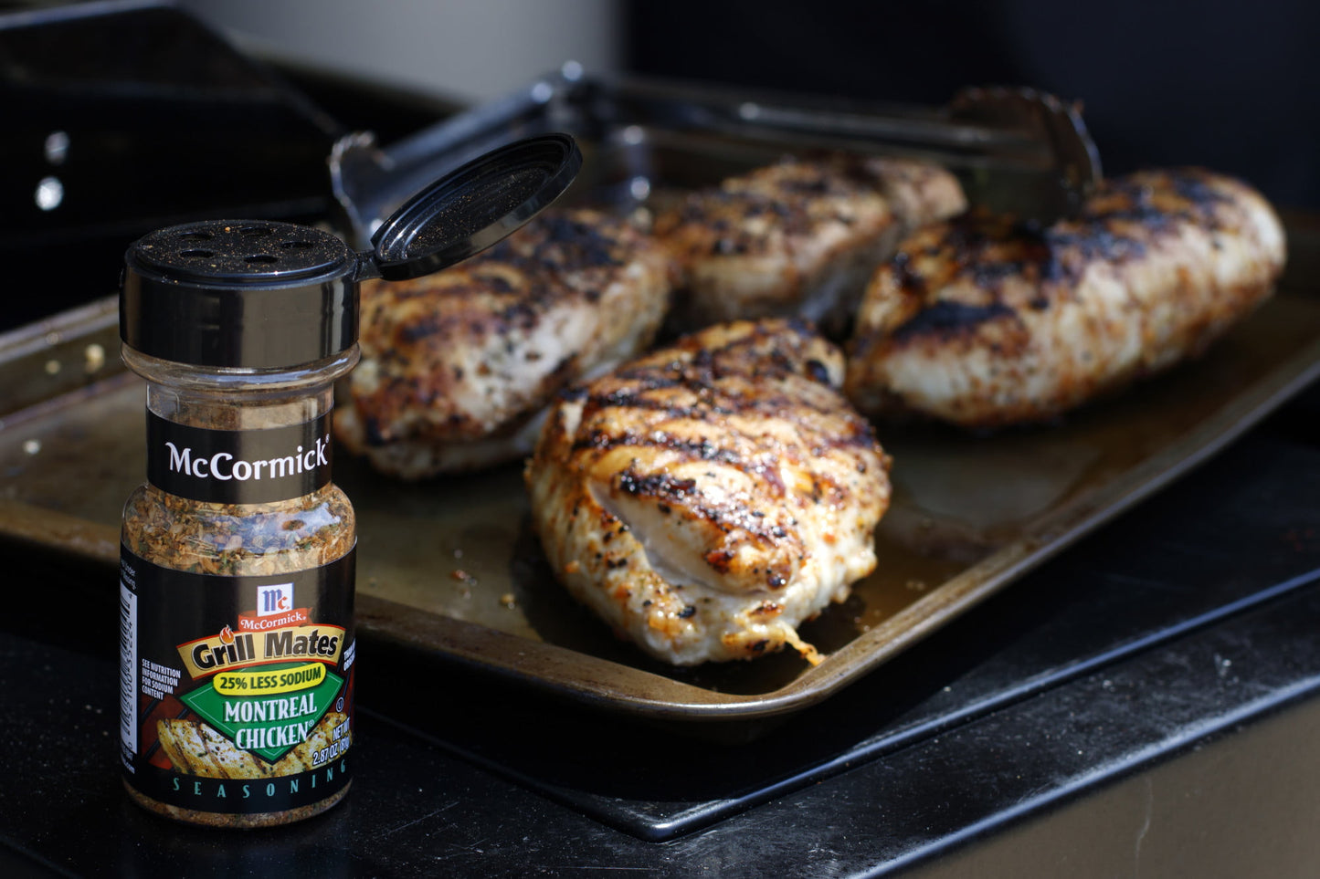 McCormick Grill Mates 25% Less Sodium Montreal Chicken Seasoning, 2.87 oz Mixed Spices & Seasonings