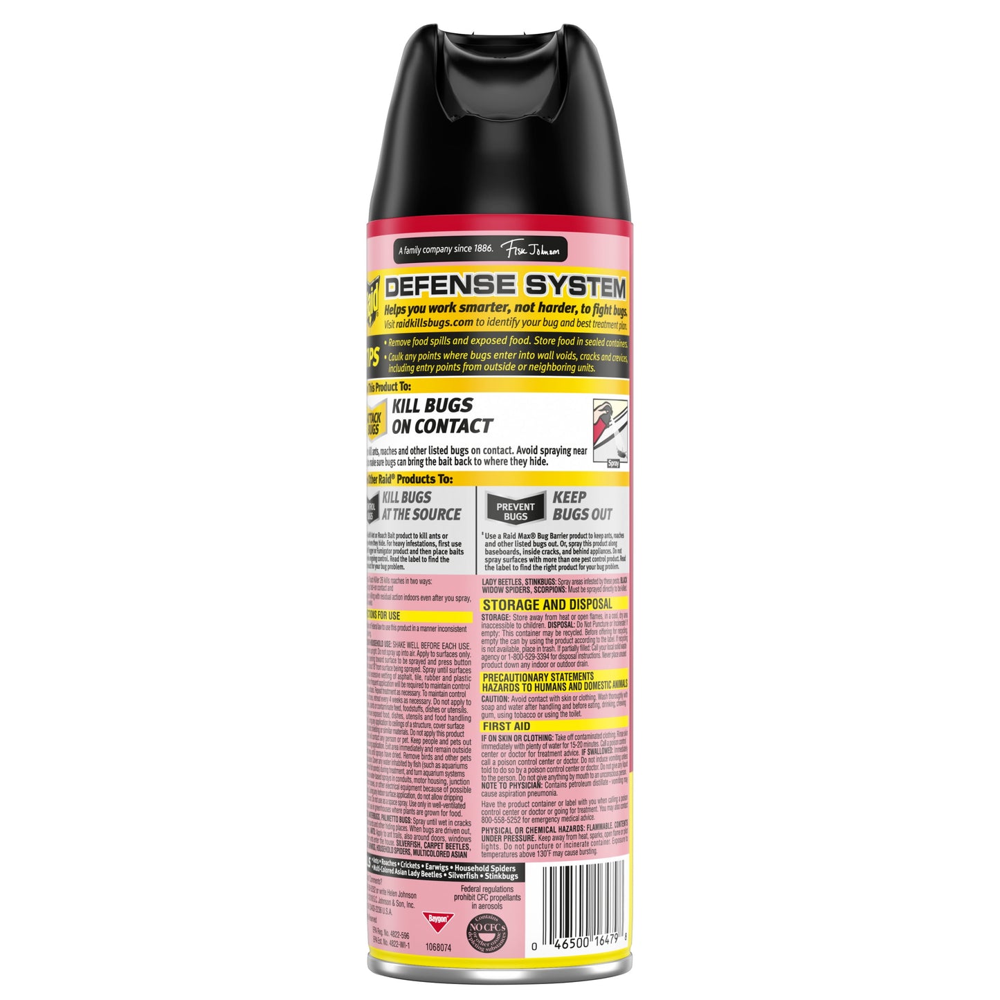 Raid® Ant & Roach Killer 26, Lemon Fresh Scent, 17.5 oz