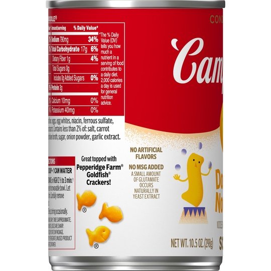 Campbell's Condensed Kids Soup, Double Noodle Soup, 10.5 Ounce Can