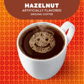 Dunkin' Hazelnut Flavored Ground Coffee, 12-Ounce (Packaging May Vary)