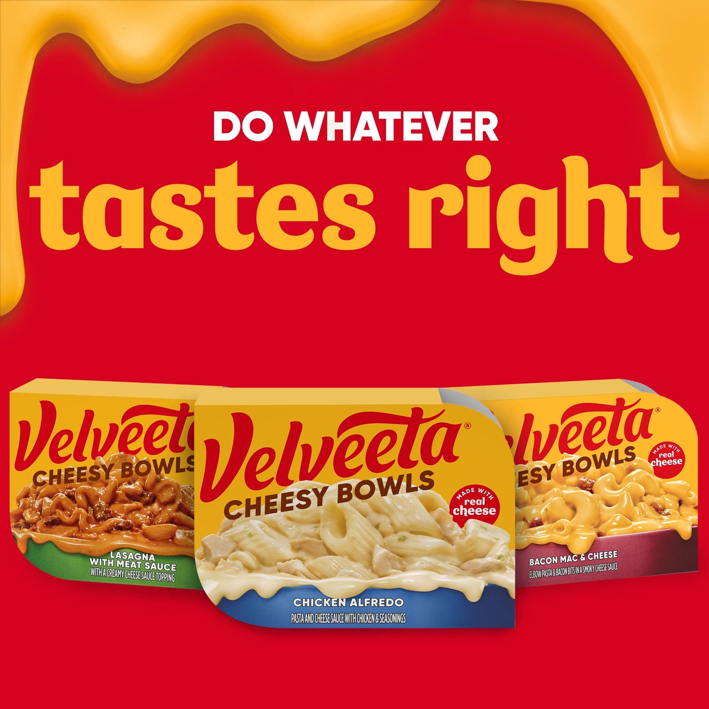 Velveeta Cheesy Bowls Chicken Alfredo Microwave Meal, 9 oz Tray