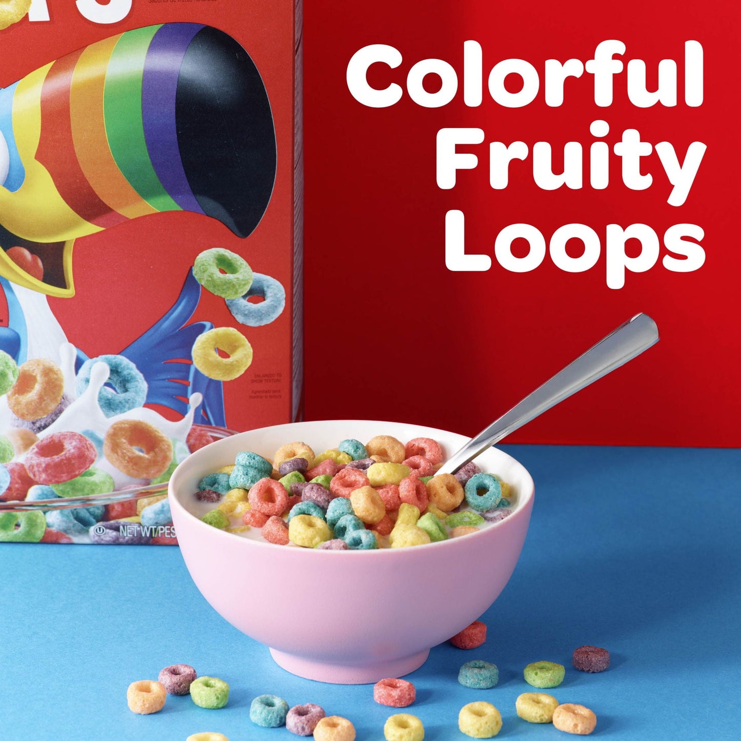 Kellogg's Froot Loops Original Breakfast Cereal, Family Size, 16.6 oz Box