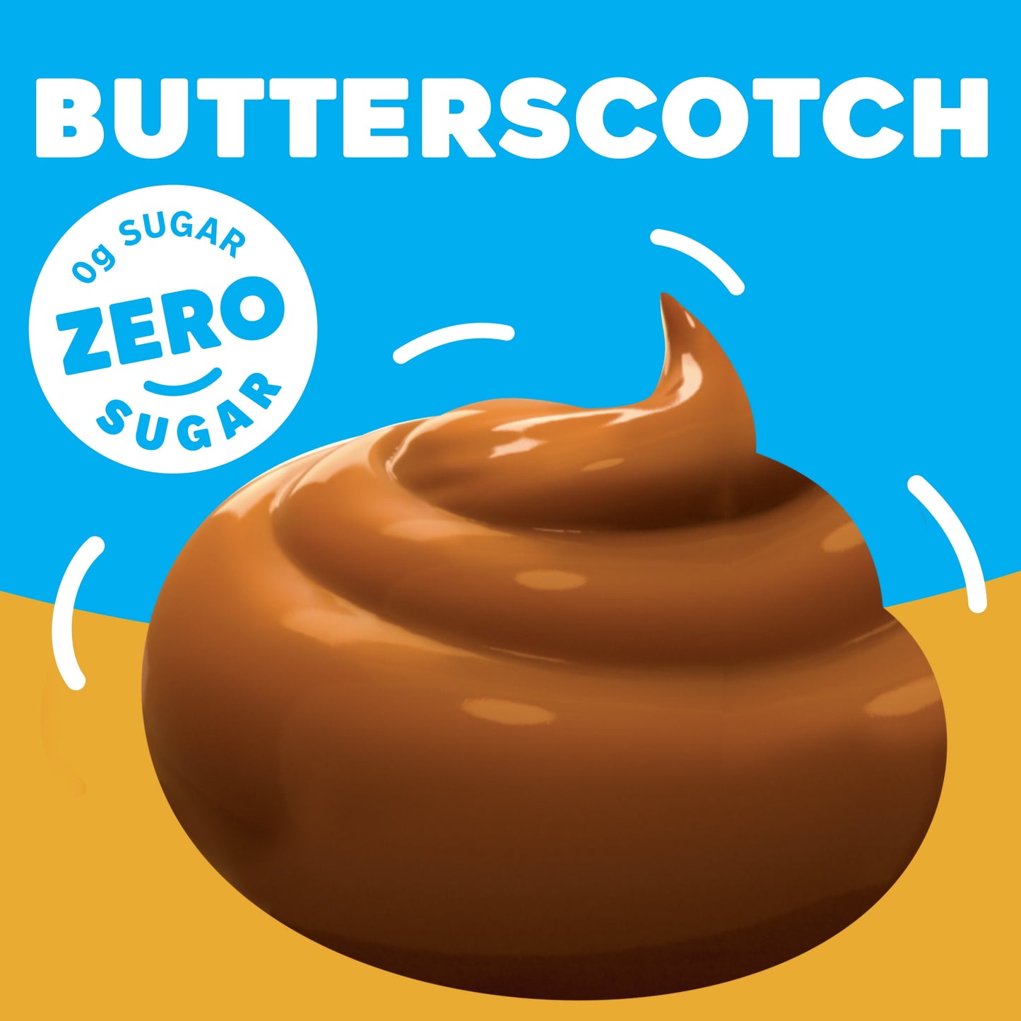 Jell-O Butterscotch Artificially Flavored Zero Sugar Instant Reduced Calorie Pudding & Pie Filling Mix, 1 oz Box