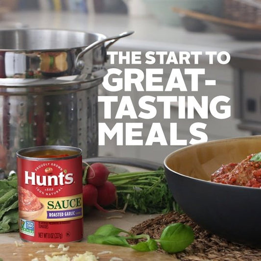 Hunt's Tomato Sauce with Roasted Garlic, 8 oz