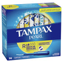 Tampax Pearl Tampons with LeakGuard Braid, Regular Absorbency, 36 Ct