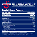 Swanson Canned Chicken and Dumplings with White and Dark Chicken Meat, 10.5 oz Can