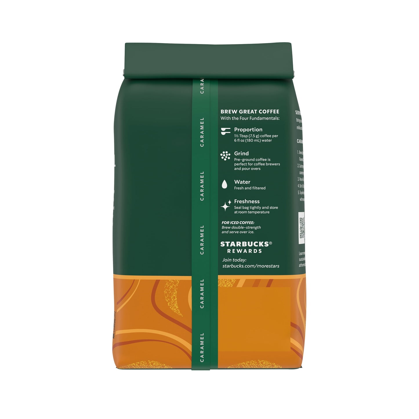 Starbucks Caramel Naturally Flavored Ground Coffee, 100% Arabica, 11oz