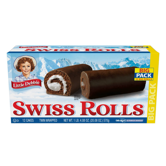 Little Debbie Big Pack Swiss Cake Rolls, 12 ct, 20.08 oz