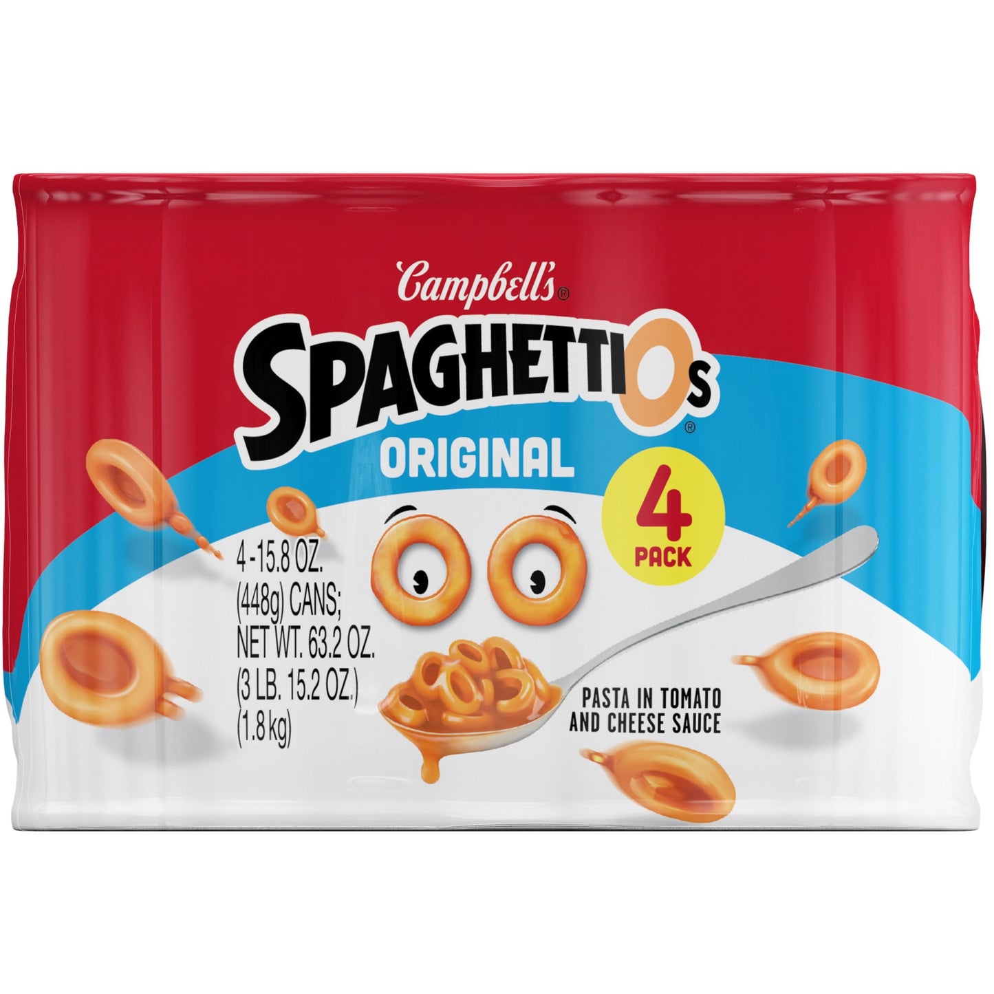 SpaghettiOs Original Canned Pasta, 15.8 oz Can (Pack of 4)