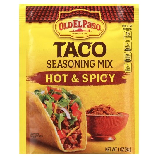 Old El Paso Hot & Spicy Taco Seasoning, 1 oz.