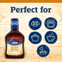 Kraft Sweet Honey Slow-Simmered Barbecue BBQ Sauce, 18 oz Bottle