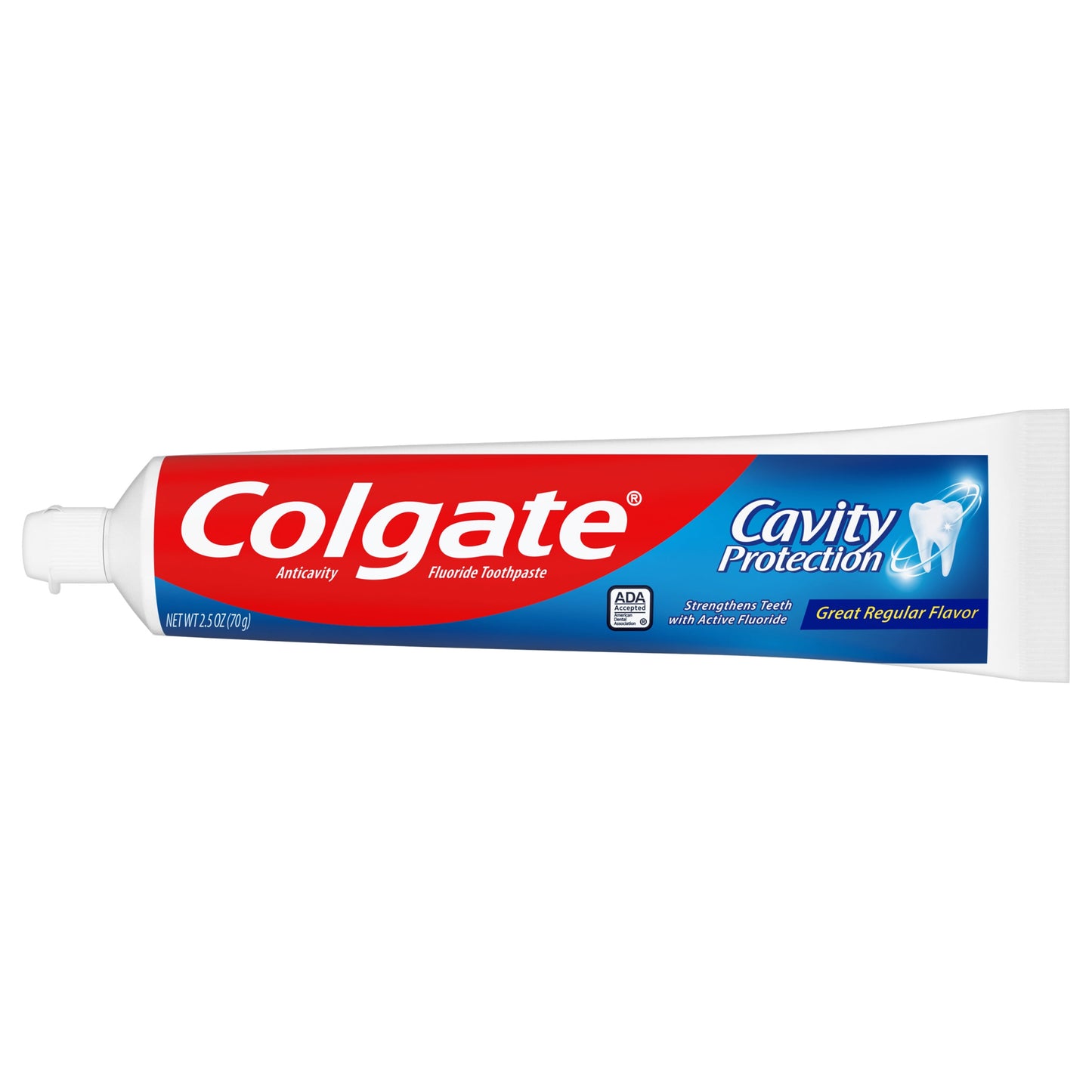 Colgate Cavity Protection Toothpaste with Fluoride, Minty Great Regular Flavor, 2.5 Oz Tube