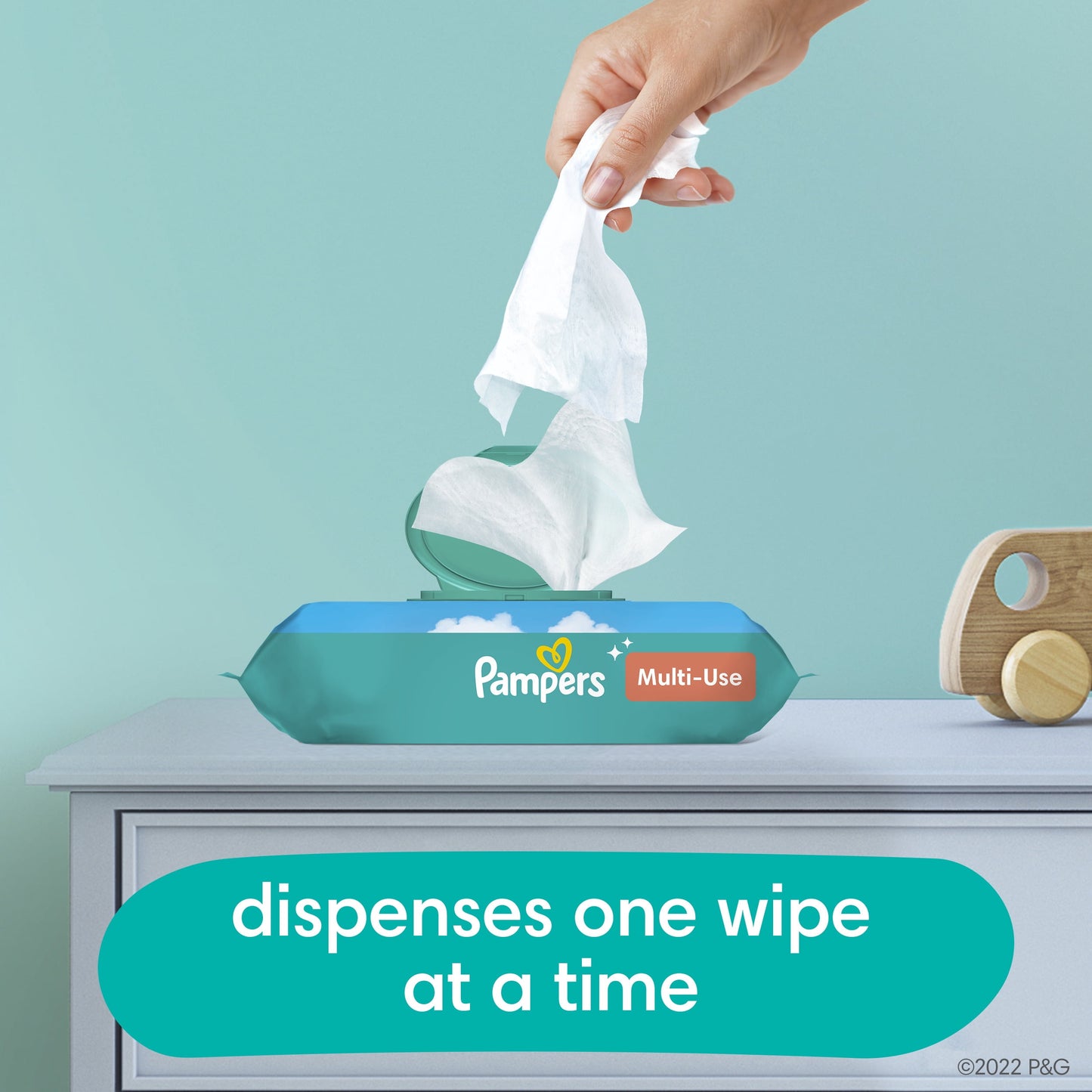 Pampers Multi-Use Baby Wipes 3X Flip-Top Packs 168 Wipes