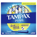 Tampax Pearl Tampons with LeakGuard Braid, Regular Absorbency, 36 Ct