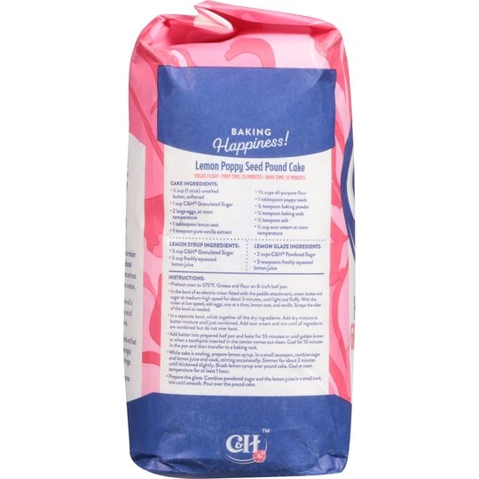 C&H Premium Pure Cane Granulated Sugar, 4 lb