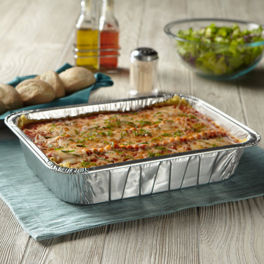 EZ Foil Aluminum Extra Deep Giant Lasagna Pans, 13.5 x 9 x 2.75 inch, 2 Count