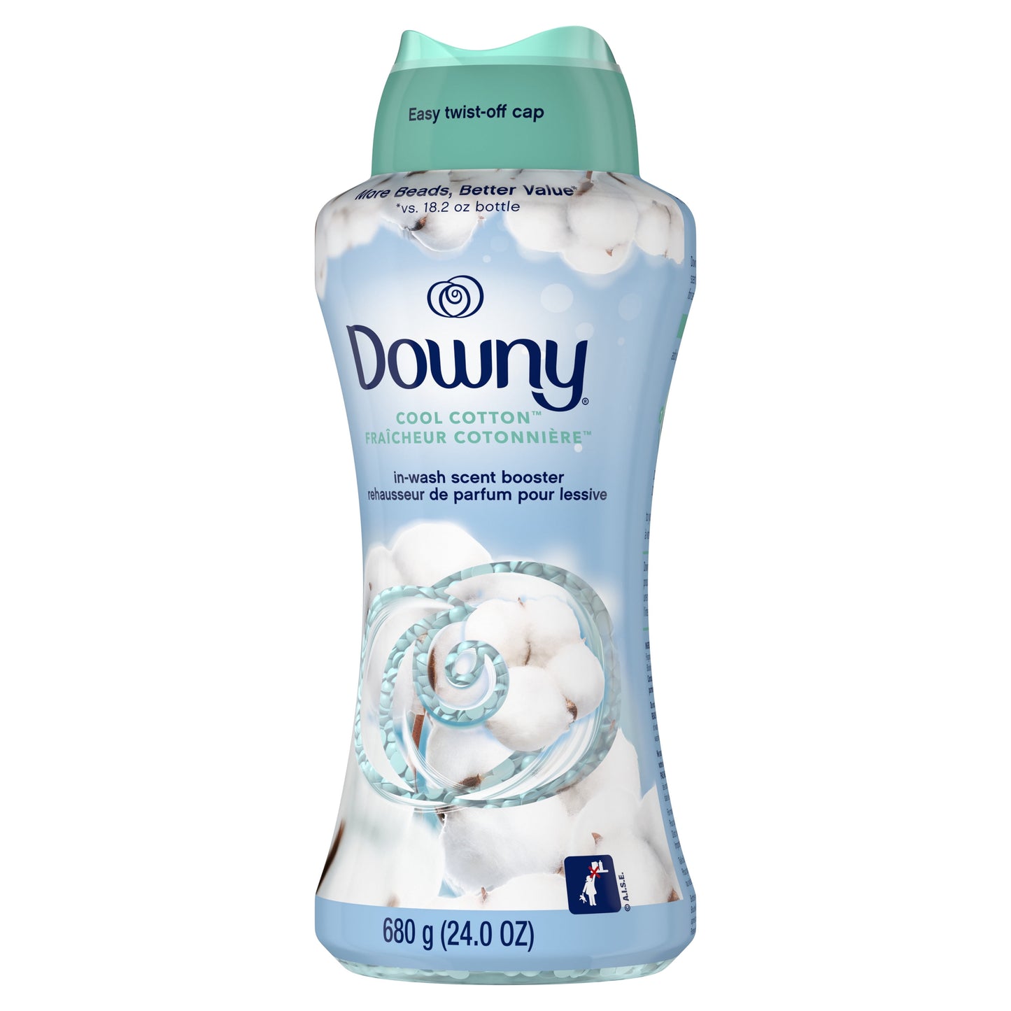 Downy In-Wash Laundry Scent Booster Beads, Cool Cotton, 24 oz