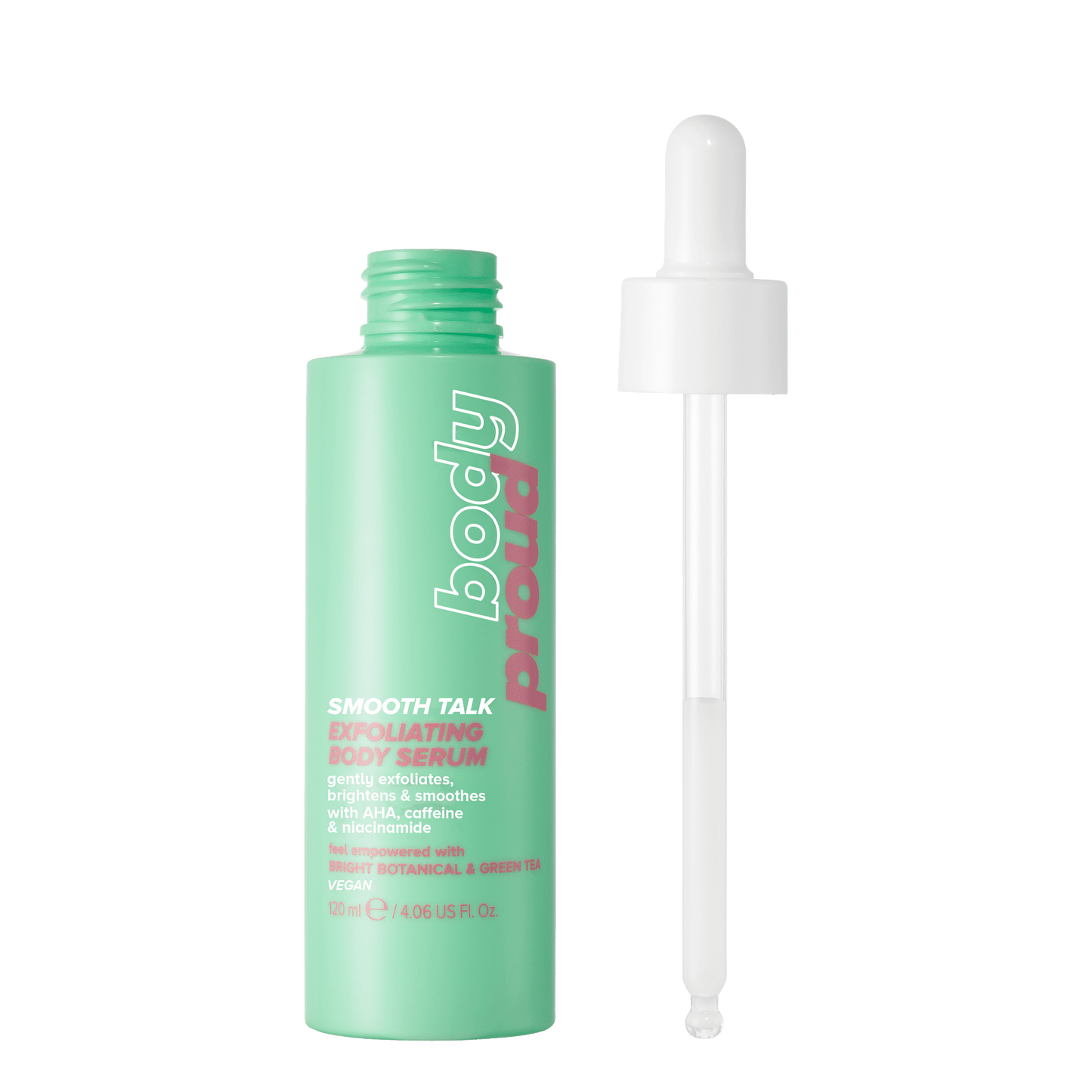 Body Proud Smooth Talk Exfoliating Body Serum with Niacinamide, 4.06 fl oz