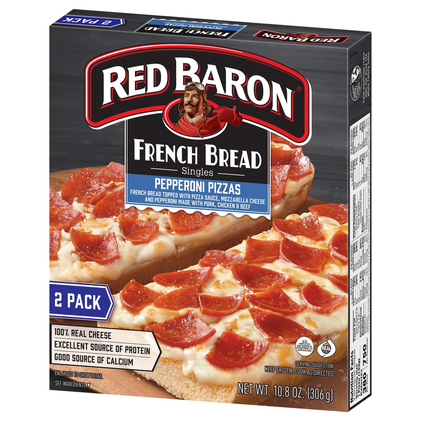 Red Baron Frozen Pizza French Bread Pepperoni