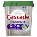 Cascade Platinum ActionPacs Dishwasher Detergent, Fresh Scent, 62 Count