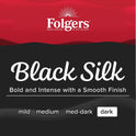 Folgers Black Silk Ground Coffee, Smooth Dark Roast Coffee, 22.6Ounce Canister
