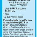 JIFFY Raspberry Muffin Mix 7 OZ Box