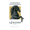 14 Hands Washington Cabernet Sauvignon Red Wine, 750 ml Bottle, 13.5% ABV