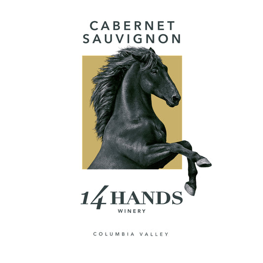 14 Hands Washington Cabernet Sauvignon Red Wine, 750 ml Bottle, 13.5% ABV