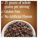 Chocolate Cheerios, Heart Healthy Cereal, Family Size, 19.2 OZ