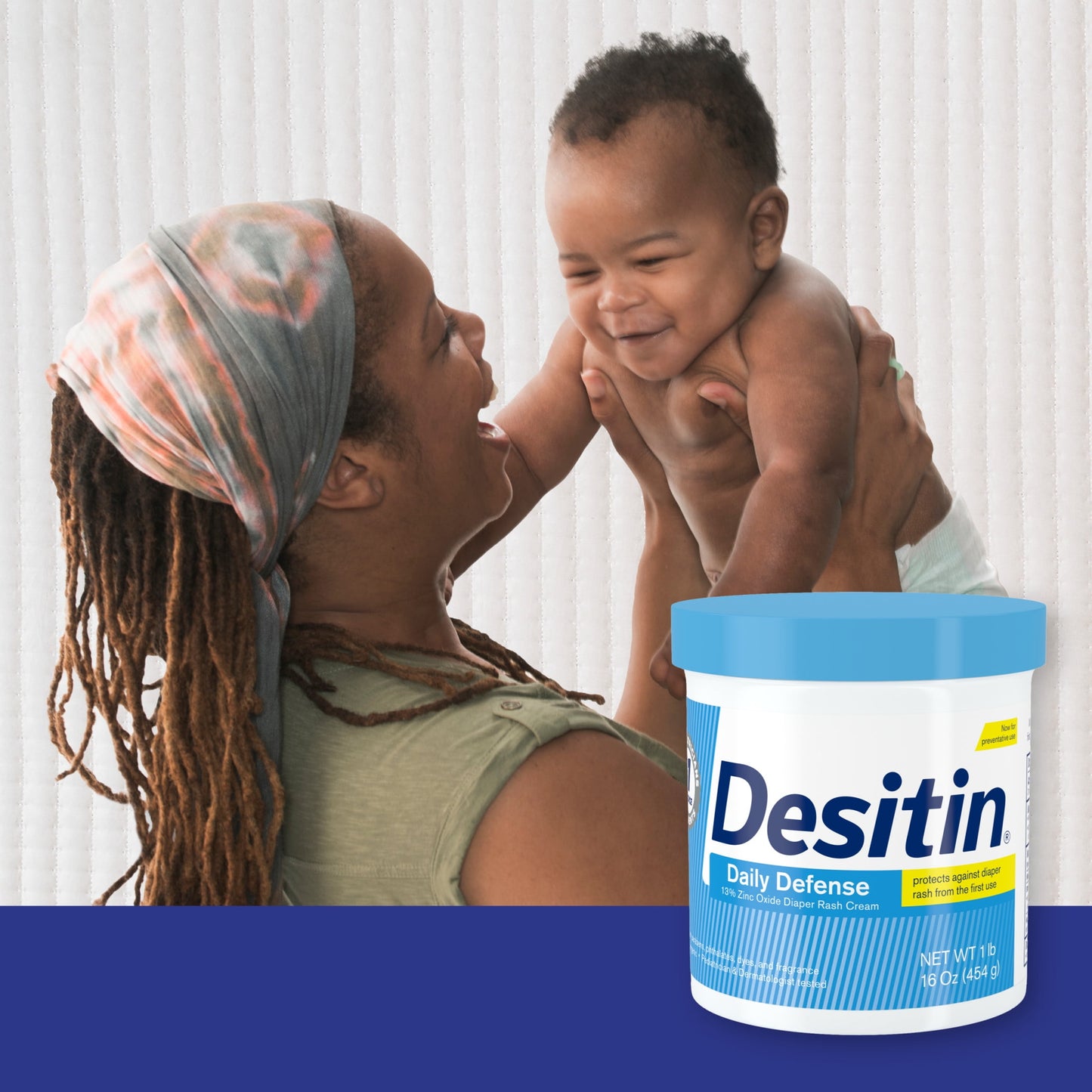 Desitin Daily Defense Baby Diaper Rash Cream, Butt Paste with 13% Zinc Oxide, 16 oz