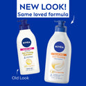 NIVEA Skin Firming Hydration Body Lotion with Q10 and Shea Butter, 33.8 Fl Oz Pump Bottle