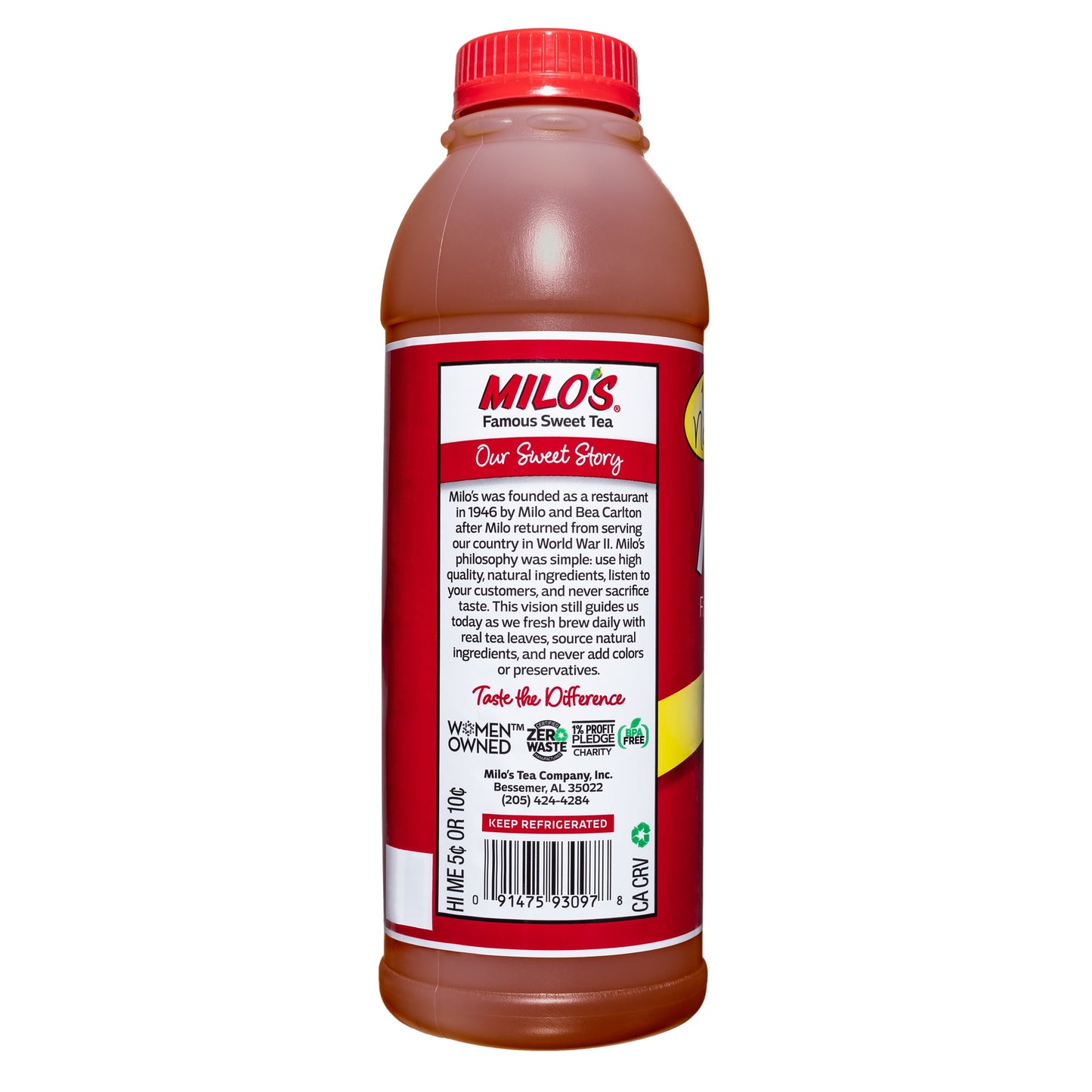 Milo’s Famous Sweet Tea, 100% Natural, 20 Fl. Oz. Bottle