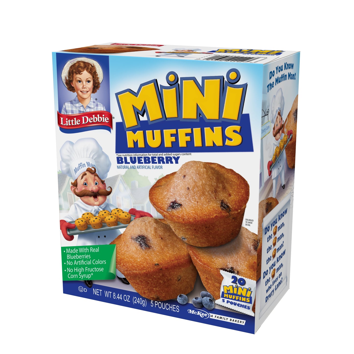 Little Debbie Snacks Blueberry Little Muffins, 5 ct