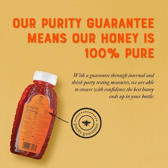 Nature Nate's Texas Honey: 100% Pure, Raw and Unfiltered Honey - 32 fl oz Gluten-Free Honey