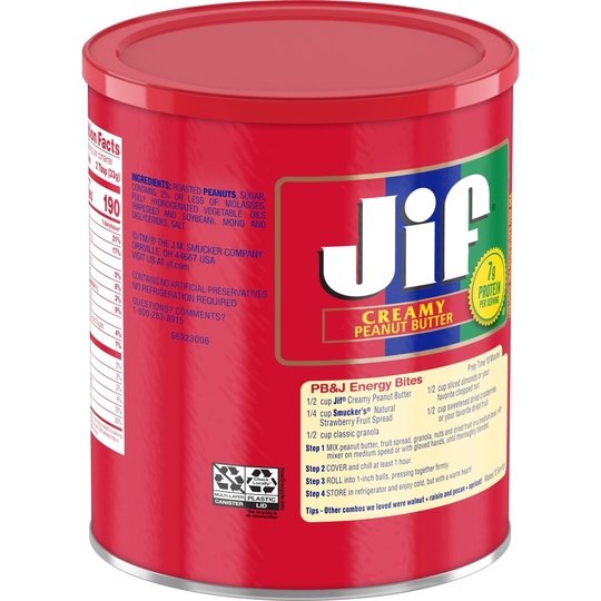 Jif Creamy Peanut Butter, 4-Pound Can