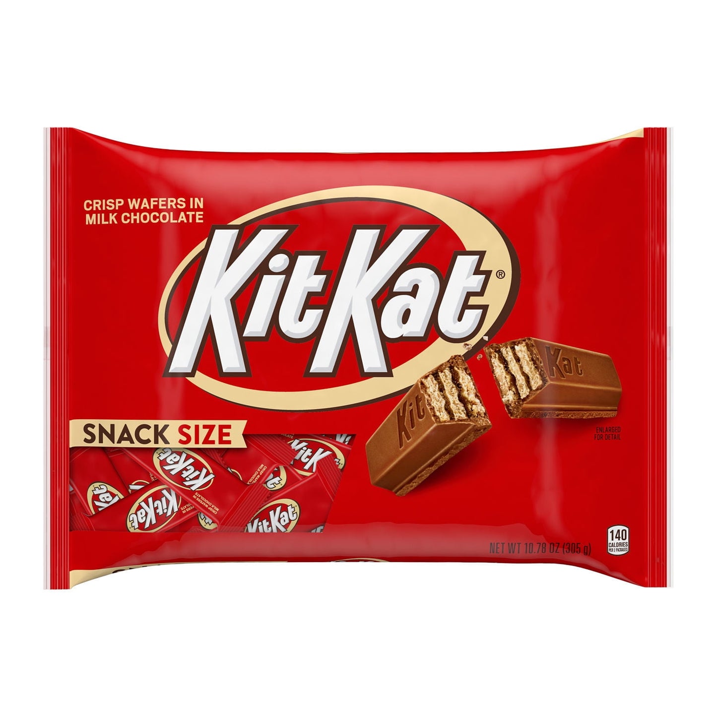 Kit Kat® Milk Chocolate Wafer Snack Size Candy, Bag 10.78 oz