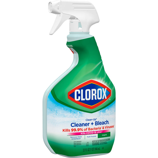 Clorox Clean-Up All Purpose Cleaner Spray with Bleach, Spray Bottle, Original, 32 oz