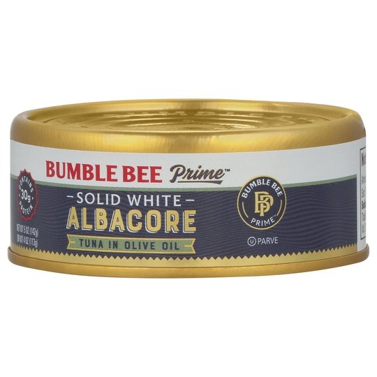 Bumble Bee Prime Solid White Canned Albacore Tuna in Olive Oil, 5 oz Can