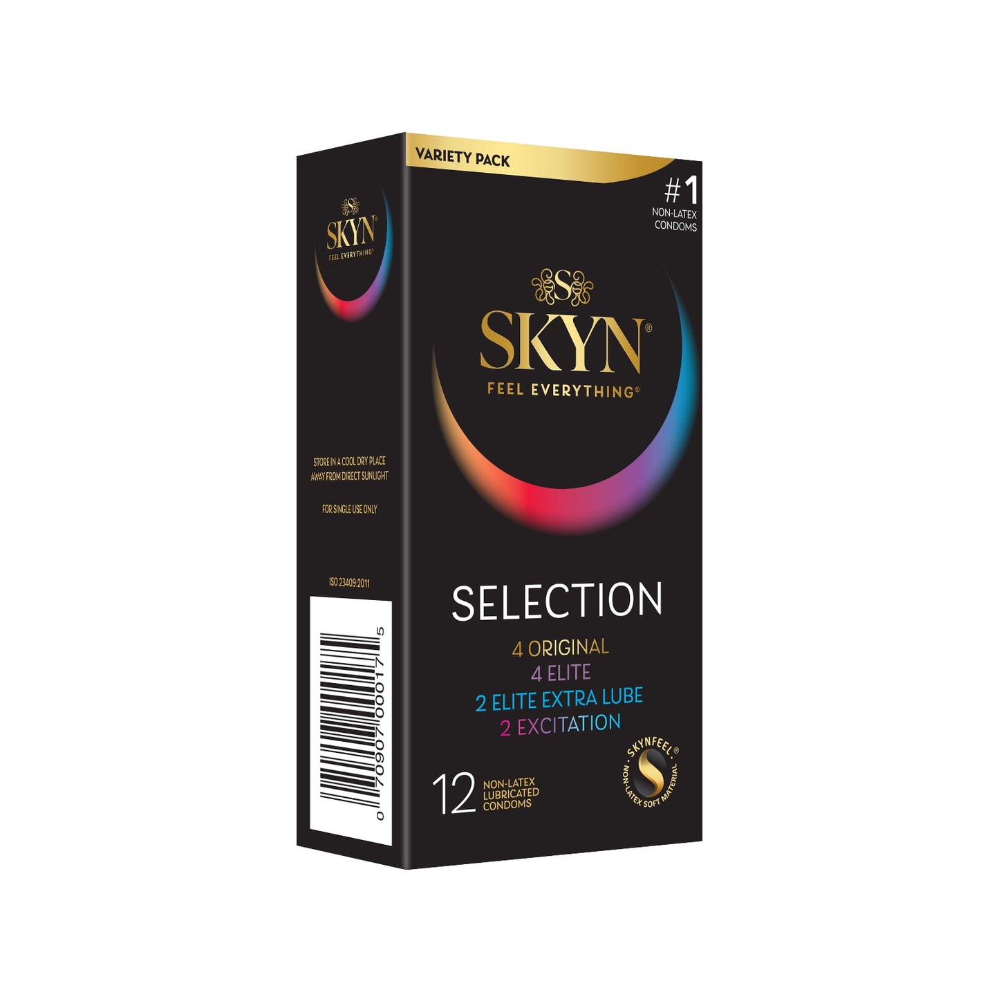 SKYN Selection Variety Pack Non-Latex Condoms, 12 Count