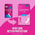 CAREFREE® Panty Liners, Long, Flat, Unscented, 8 Hour Odor Control, 92ct