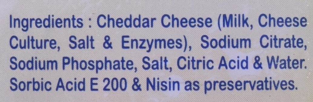 Amul Pasteurized Processed Cheddar Cheese