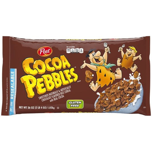 Post Cocoa PEBBLES Cereal, 36 OZ Bag