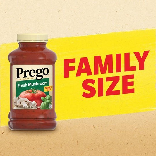 Prego Fresh Mushroom Spaghetti Sauce, 45 oz Jar