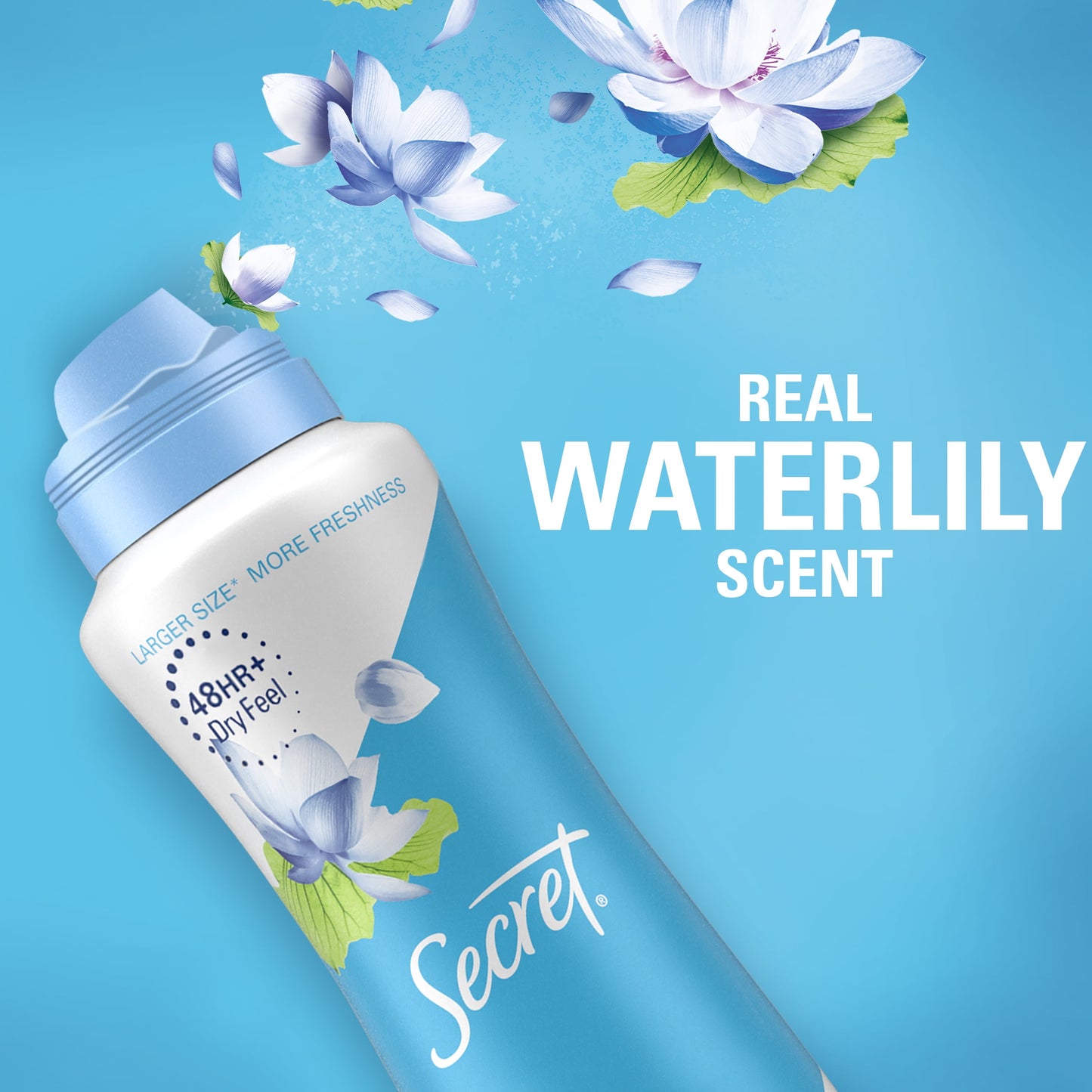 Secret Dry Spray Antiperspirant Deodorant, Waterlily and Argan Oil, 4.1 oz